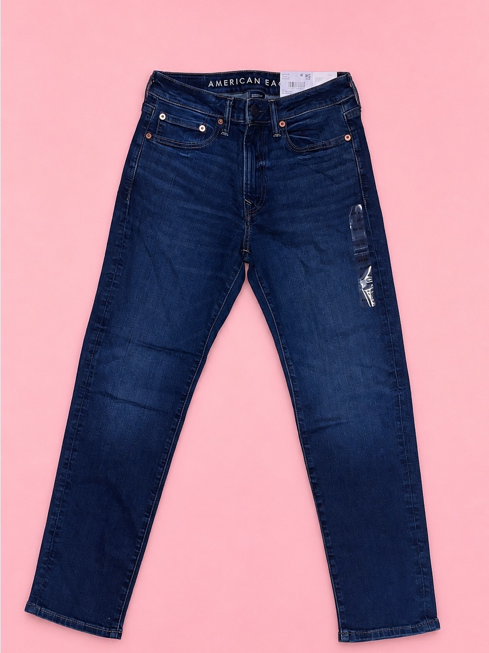 American Eagle Outfitters Men’s Deep Indigo Slim Straight Jeans